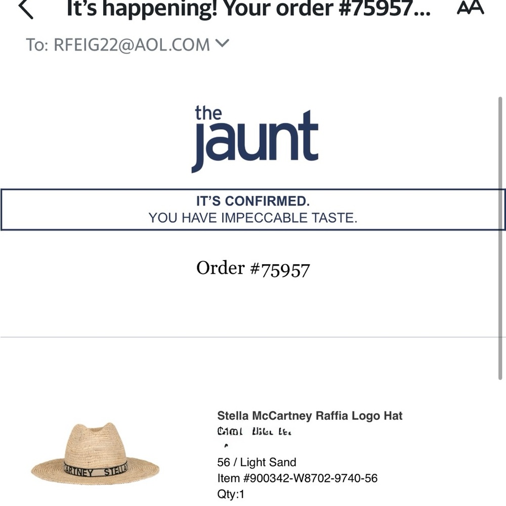 NEW without BOX  Stella McCartney Raffia Logo Hat - Picture 2 of 2